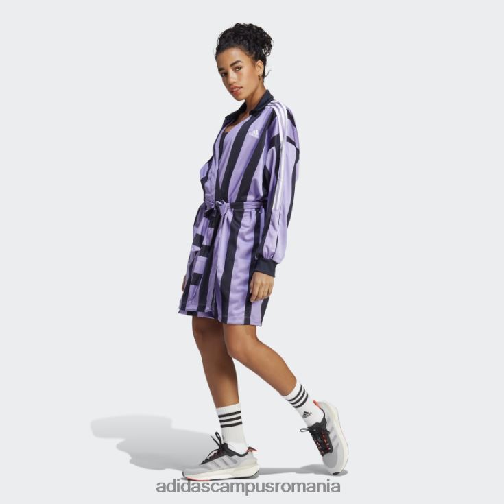 adidas campus romania rochie din jerse jacquard violet adidas femei violet/cerneală/alb J266N224159