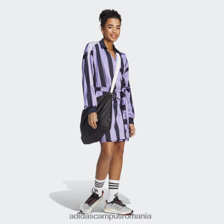 adidas campus romania rochie din jerse jacquard violet adidas femei violet/cerneală/alb J266N224159