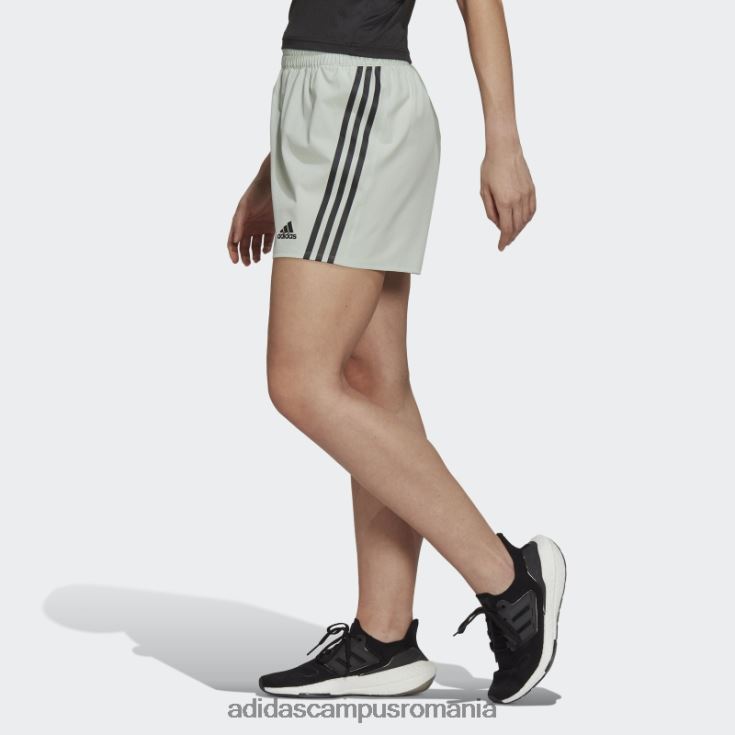 adidas campus romania Trainicons pantaloni scurți țesuți cu 3 dungi verzi femei verde J266N223540