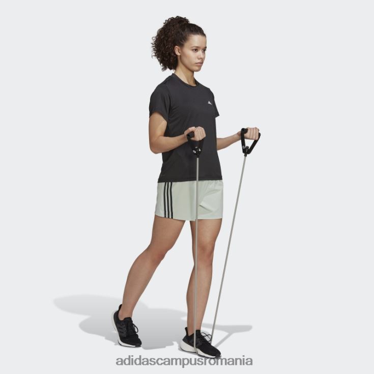 adidas campus romania Trainicons pantaloni scurți țesuți cu 3 dungi verzi femei verde J266N223540