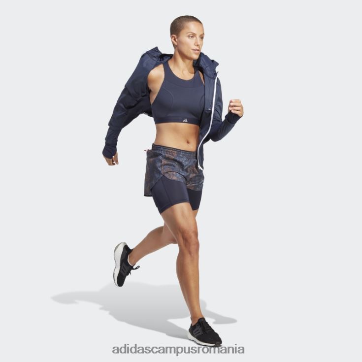 adidas campus romania alergă rapid pantaloni scurți 2 în 1 negri femei cerneala neagra J266N223611