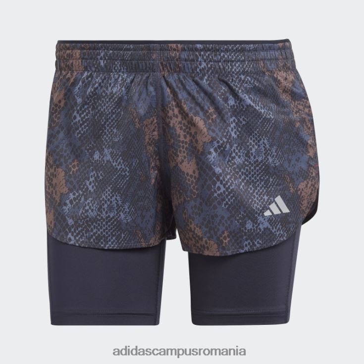 adidas campus romania alergă rapid pantaloni scurți 2 în 1 negri femei cerneala neagra J266N223611