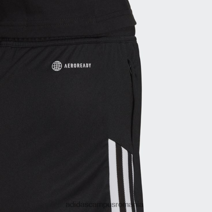 adidas campus romania condivo 22 pantaloni scurți de antrenament alb fashion femei alb negru J266N223645