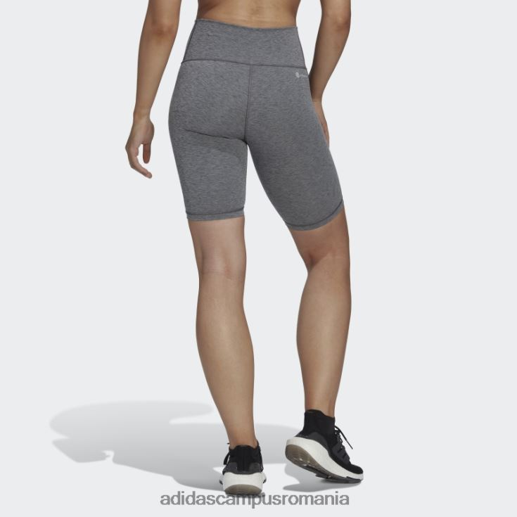 adidas campus romania jambiere scurte de bicicletă gri închis Heather optime trainicons 3 dungi femei gri închis negru/negru J266N223669