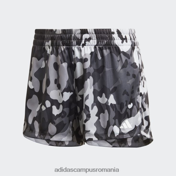 adidas campus romania pacer aeroready train essentials branding minimal pantaloni scurți cu imprimeu floral negru femei negru/mgh gri solid/alb J266N223618