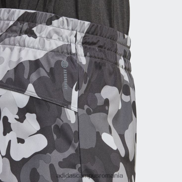 adidas campus romania pacer aeroready train essentials branding minimal pantaloni scurți cu imprimeu floral negru femei negru/mgh gri solid/alb J266N223618