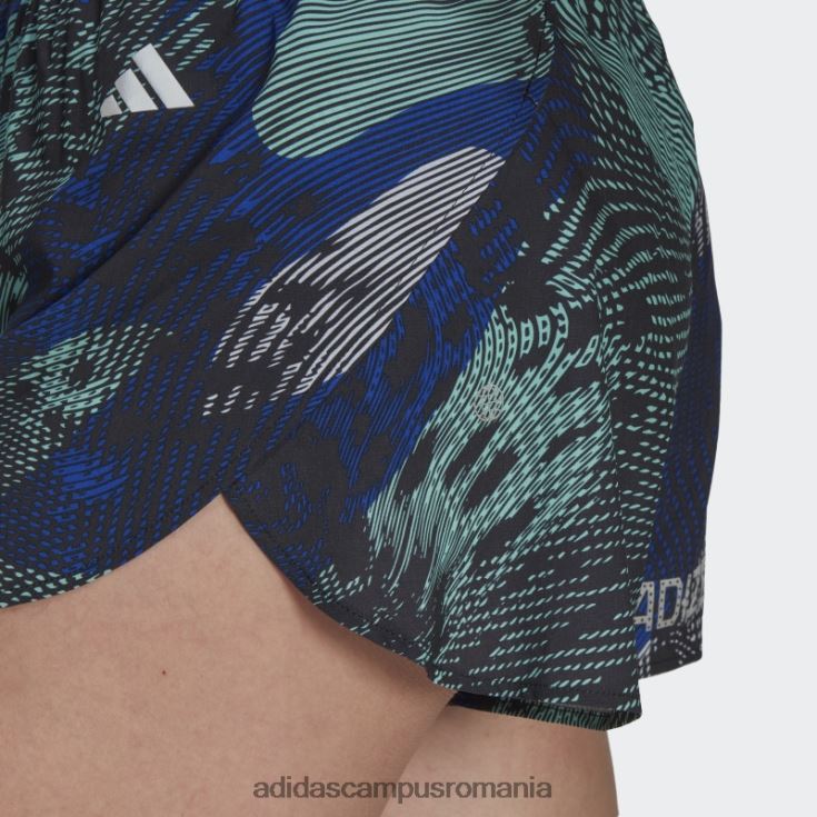 adidas campus romania pantaloni scurți de alergare adizero verde femei negru/verde J266N223648