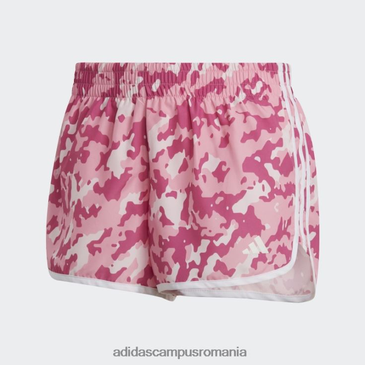 adidas campus romania pantaloni scurți de alergare camo maraton 20 roz femei roz J266N223678