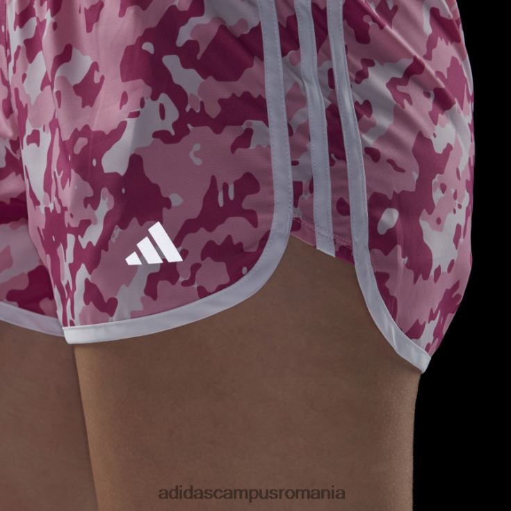 adidas campus romania pantaloni scurți de alergare camo maraton 20 roz femei roz J266N223678