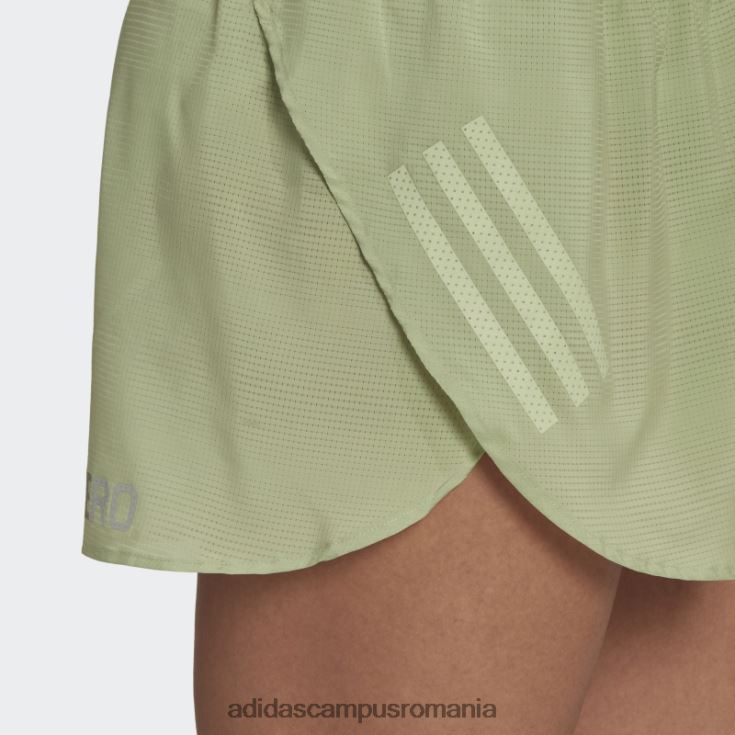 adidas campus romania pantaloni scurți de alergare lime adizero femei lămâie verde J266N223632