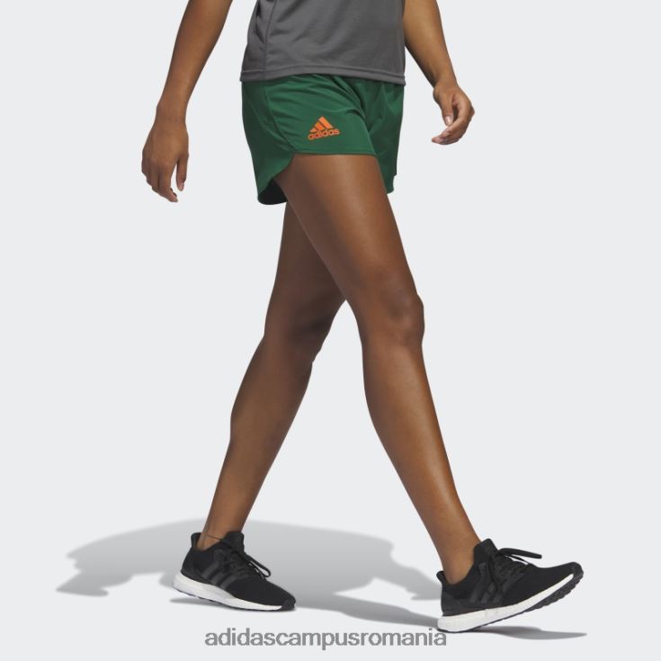 adidas campus romania pantaloni scurți de antrenament ncaa-mia sideline 21 adidas femei ncaa-mia/verde închis/portocaliu J266N223625