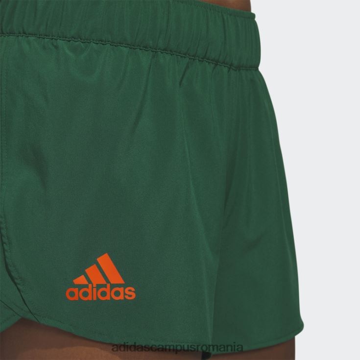 adidas campus romania pantaloni scurți de antrenament ncaa-mia sideline 21 adidas femei ncaa-mia/verde închis/portocaliu J266N223625