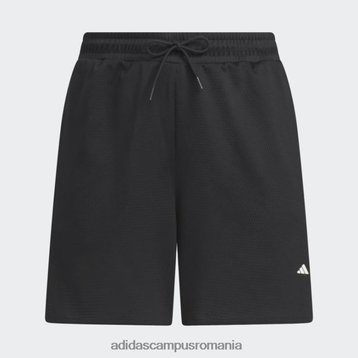 adidas campus romania pantaloni scurți de baschet negri select cu 3 dungi (plus mărime) adidas femei alb negru J266N223289