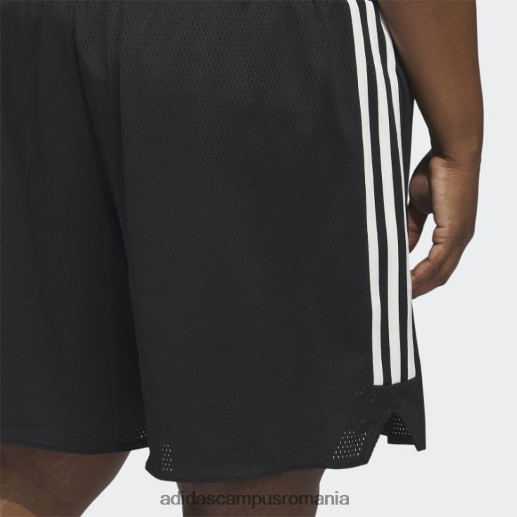 adidas campus romania pantaloni scurți de baschet negri select cu 3 dungi (plus mărime) adidas femei alb negru J266N223289