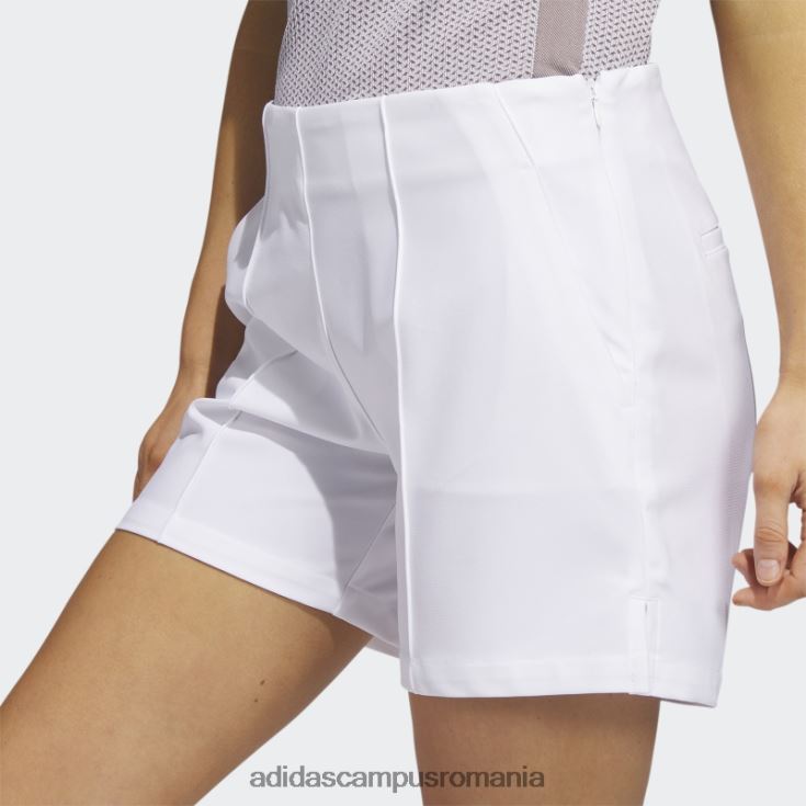 adidas campus romania pantaloni scurți de golf cu tragere de 5 inci, albi, adidas femei alb J266N223649