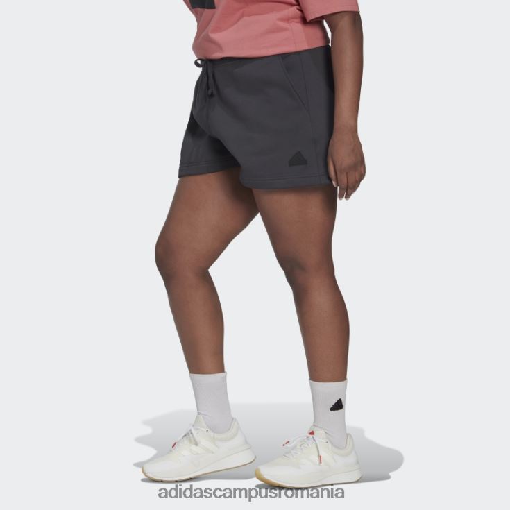 adidas campus romania pantaloni scurți de transpirație (plus mărime) carbon femei carbon J266N223329