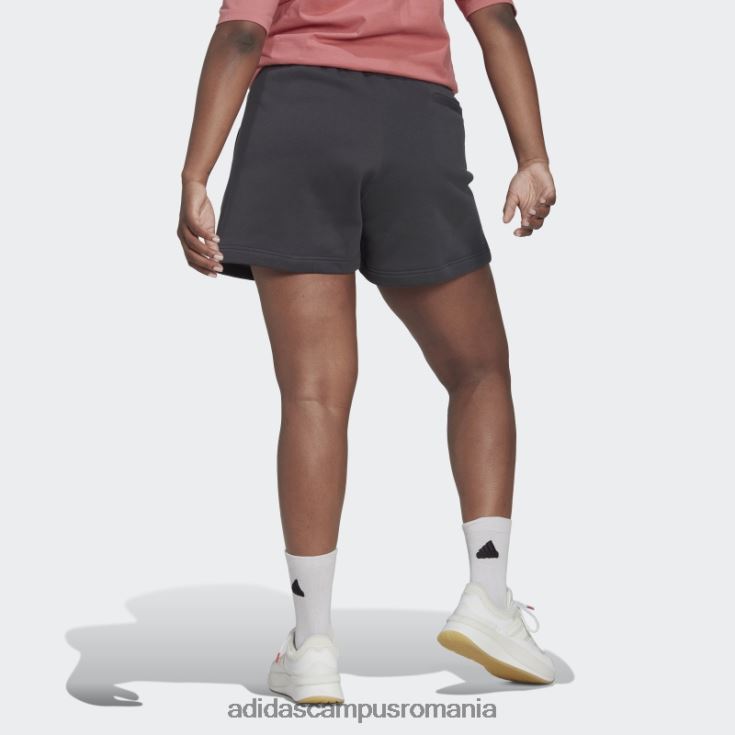 adidas campus romania pantaloni scurți de transpirație (plus mărime) carbon femei carbon J266N223329