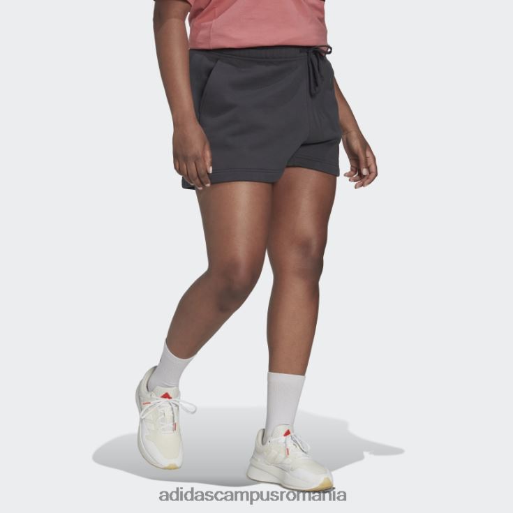 adidas campus romania pantaloni scurți de transpirație (plus mărime) carbon femei carbon J266N223329