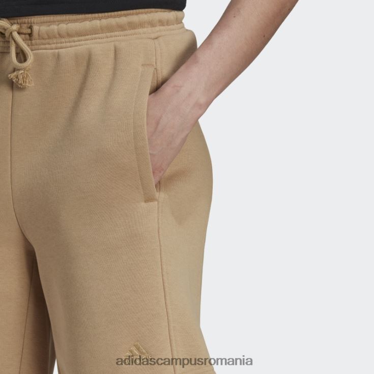adidas campus romania pantaloni scurți fleece all szn ton bej femei ton bej J266N223627