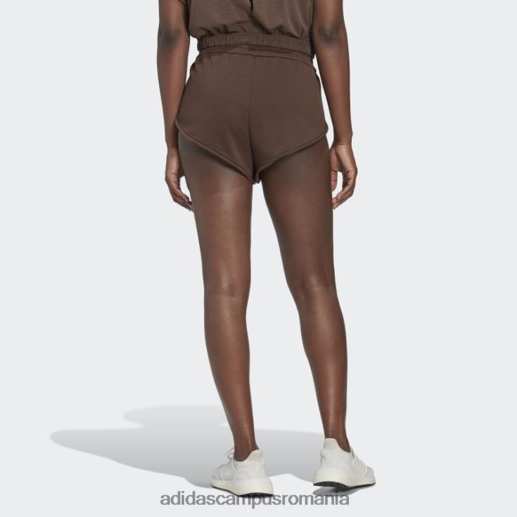 adidas campus romania pantaloni scurți hyperglam mini maro femei maro/alb J266N223665