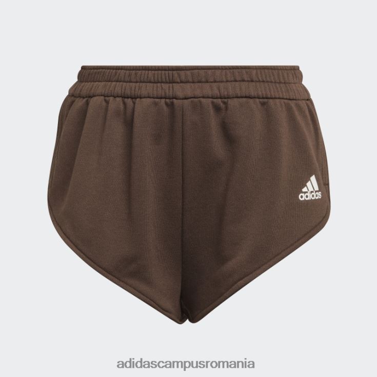 adidas campus romania pantaloni scurți hyperglam mini maro femei maro/alb J266N223665