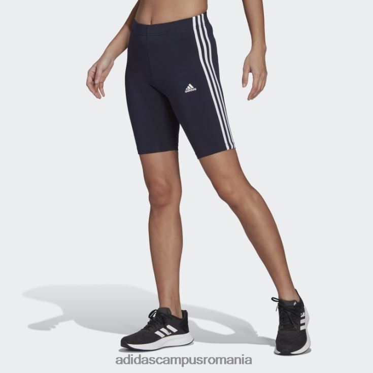 adidas campus romania pantaloni scurți pentru biciclete ink essentials cu 3 dungi femei cerneală/alb J266N223536
