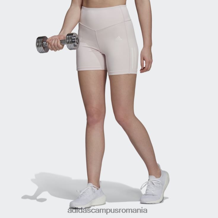 adidas campus romania pantaloni scurți strâmți cu talie înaltă, roz hyperglam aeroready femei roz J266N223698