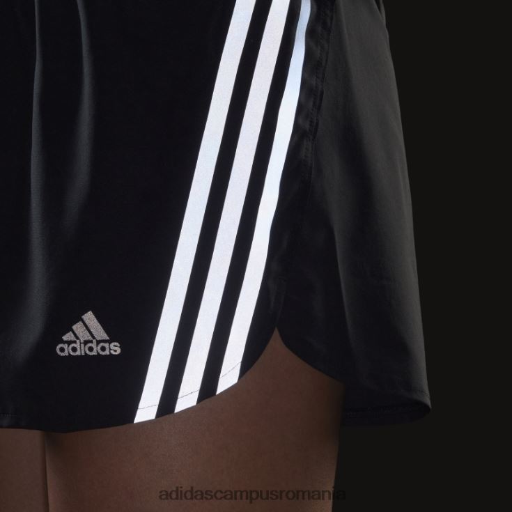 adidas campus romania run icons pantaloni scurți de alergare cu 3 dungi negru adidas femei negru J266N223616