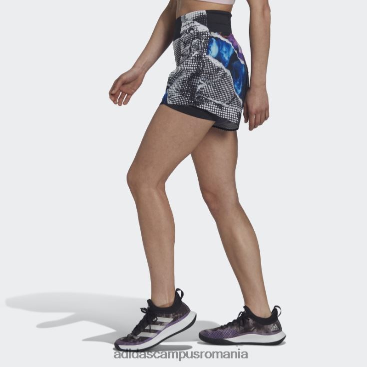 adidas campus romania tenis negru u.s. seria pantaloni scurți imprimați ergo femei negru J266N223614