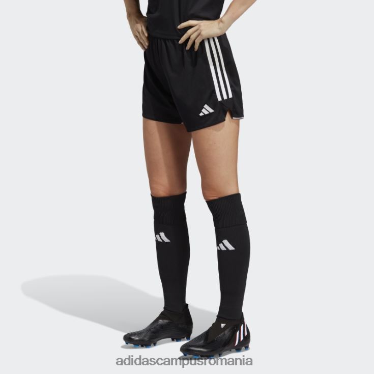 adidas campus romania tiro 23 pantaloni scurți din liga albă femei alb negru J266N223565