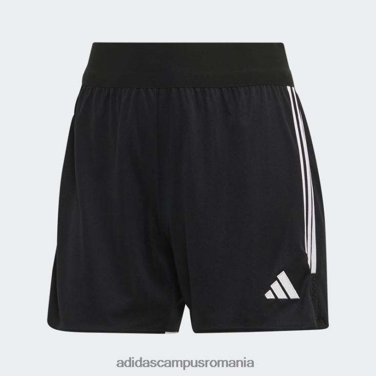 adidas campus romania tiro 23 pantaloni scurți din liga albă femei alb negru J266N223565