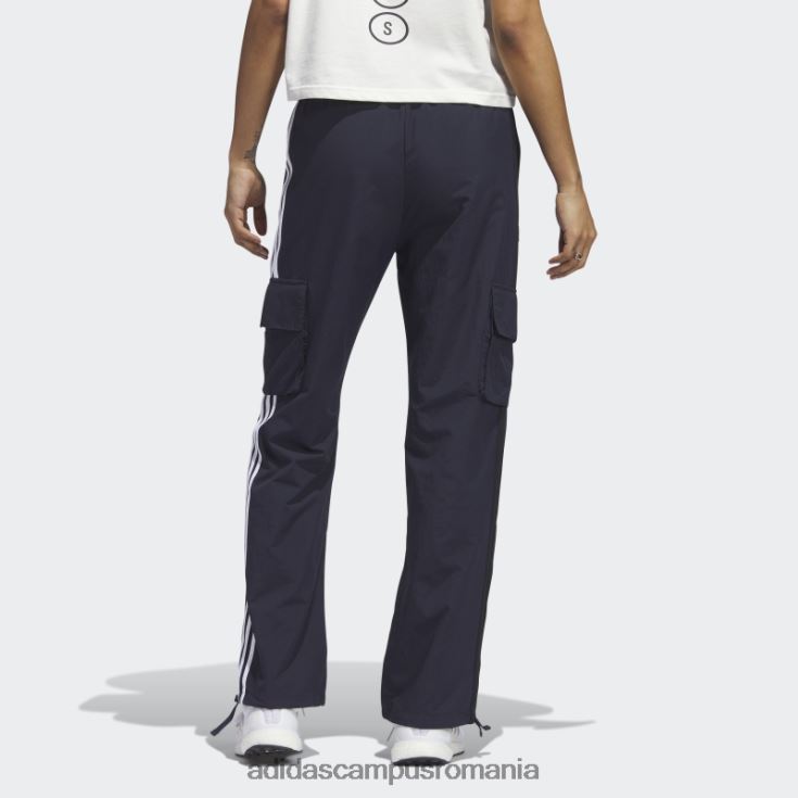 adidas campus romania Pantaloni cargo cu 3 dungi cu cerneală pete de chenilie femei cerneală J266N223822