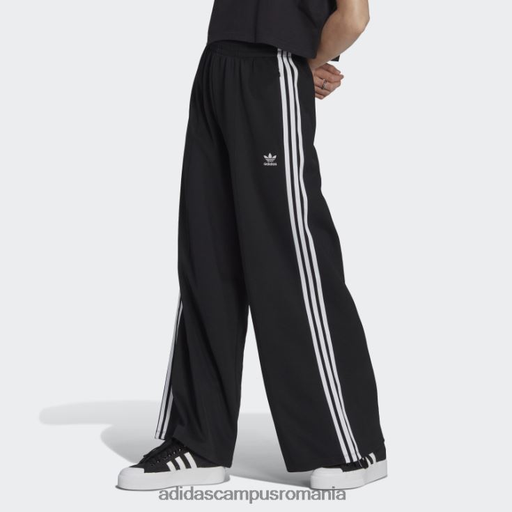 adidas campus romania adicolor classics pantaloni largi negri adidas femei negru J266N224000