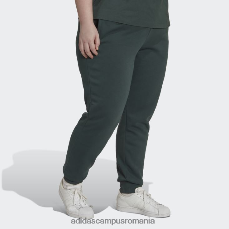 adidas campus romania adicolor essentials fleece slim pantaloni de jogging (plus size) verde mineral femei verde mineral J266N223347