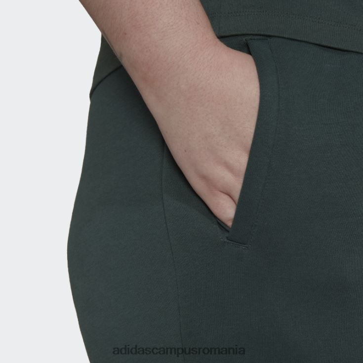 adidas campus romania adicolor essentials fleece slim pantaloni de jogging (plus size) verde mineral femei verde mineral J266N223347