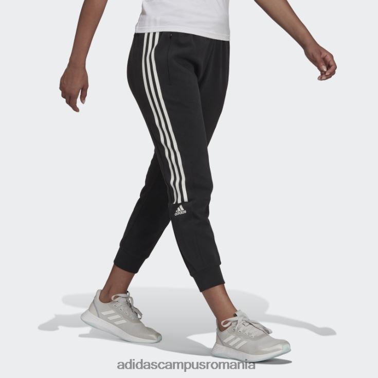 adidas campus romania aeroready, fabricați pentru antrenament, pantaloni de bumbac negri femei negru J266N223834