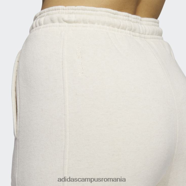 adidas campus romania all szn fleece pantaloni largi ecru tint mel adidas femei ecru tint mel J266N223958
