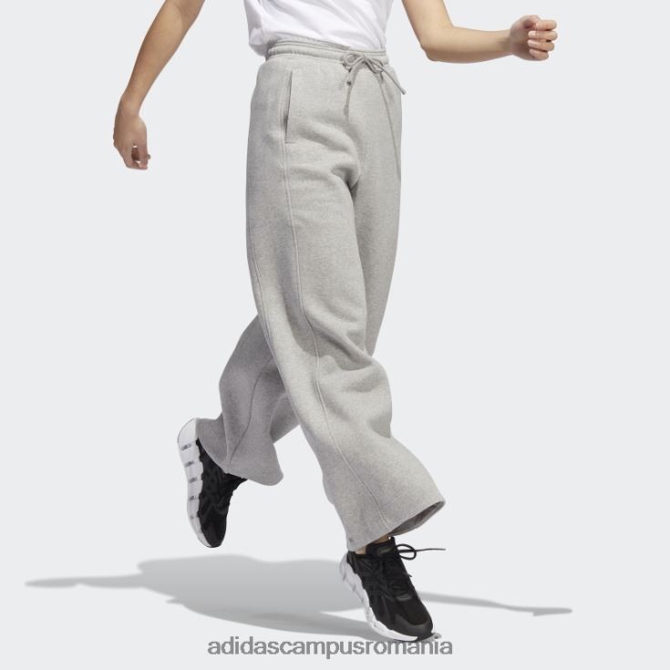 adidas campus romania all szn fleece pantaloni largi gri mediu adidas femei gri mediu J266N223940