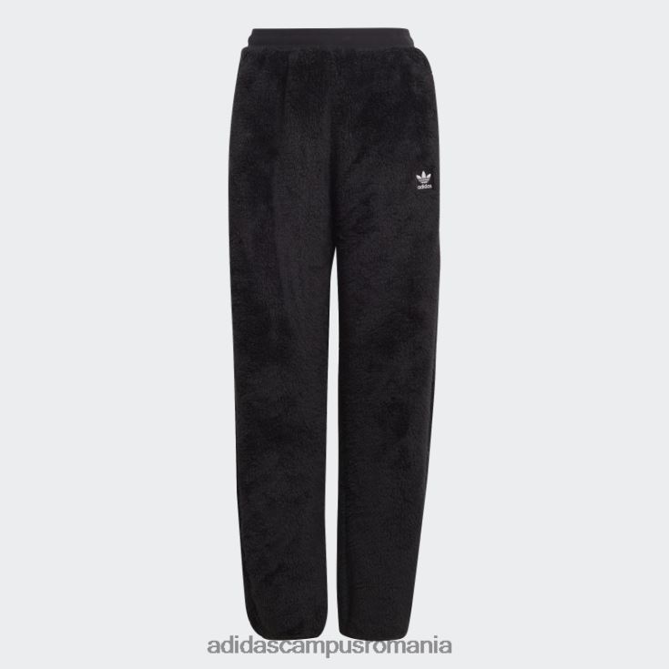 adidas campus romania esențiale negre+ pantaloni pufosi de pluș femei negru J266N224010
