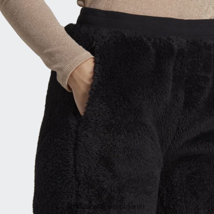 adidas campus romania esențiale negre+ pantaloni pufosi de pluș femei negru J266N224010