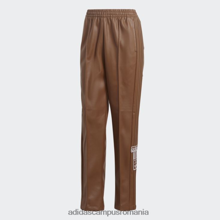 adidas campus romania pantaloni adibreak din imitație de piele din centrul scenei maro femei maro J266N223977