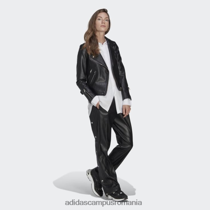 adidas campus romania pantaloni adibreak din piele artificială de centru de culoare neagră adidas femei negru J266N223937