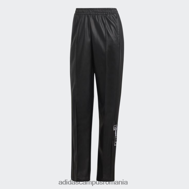 adidas campus romania pantaloni adibreak din piele artificială de centru de culoare neagră adidas femei negru J266N223937