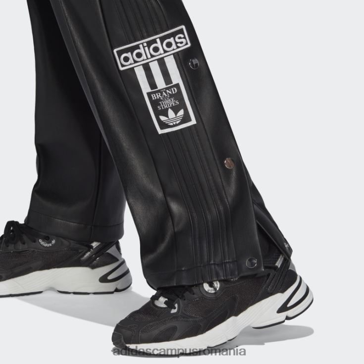 adidas campus romania pantaloni adibreak din piele artificială de centru de culoare neagră adidas femei negru J266N223937