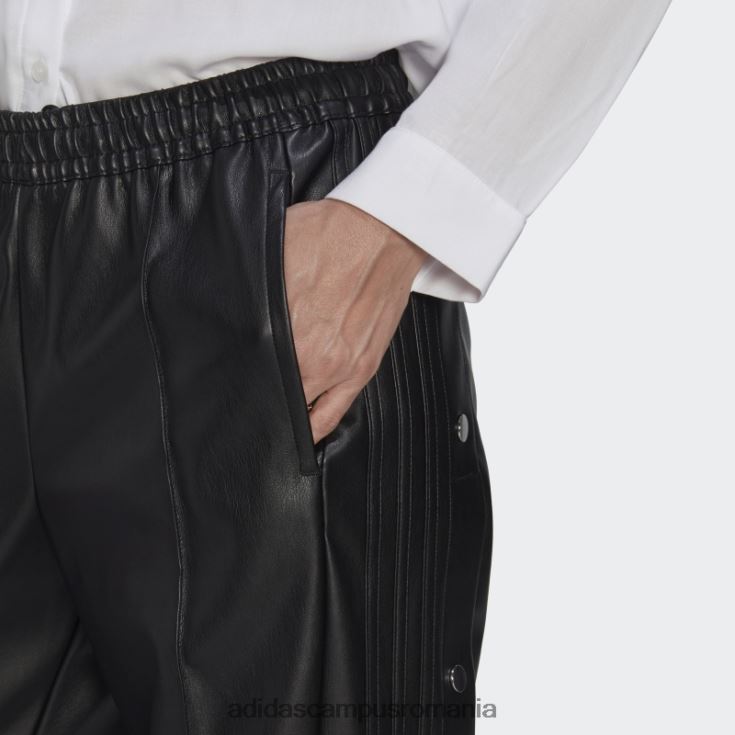 adidas campus romania pantaloni adibreak din piele artificială de centru de culoare neagră adidas femei negru J266N223937