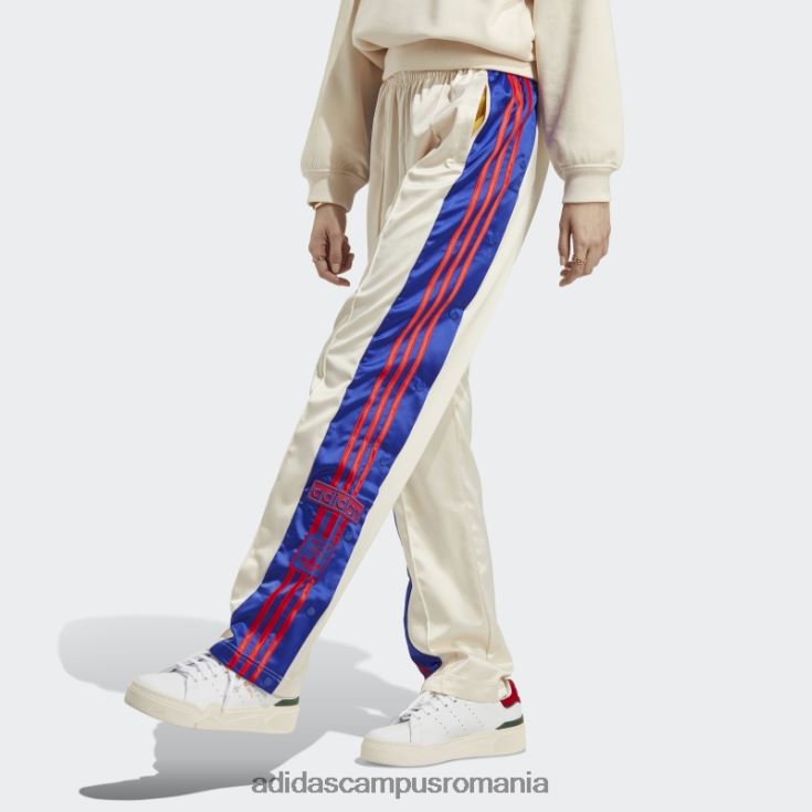 adidas campus romania pantaloni adibreak din satin alb femei alb J266N223819