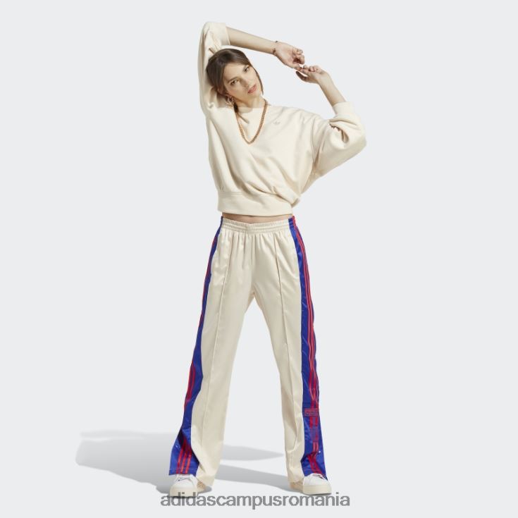 adidas campus romania pantaloni adibreak din satin alb femei alb J266N223819