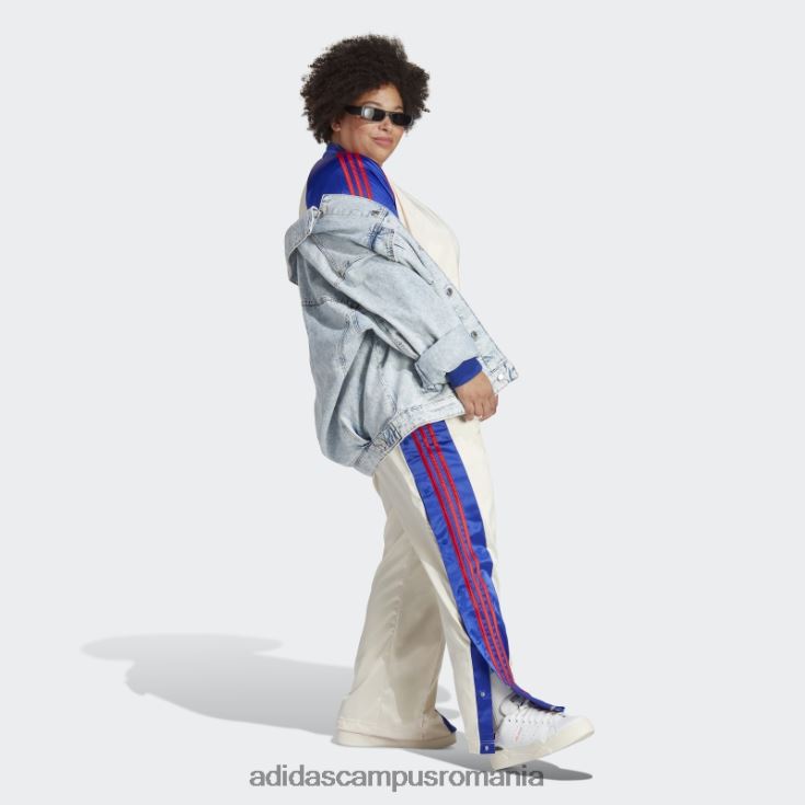 adidas campus romania pantaloni adibreak din satin alb (plus marime) femei alb J266N223291