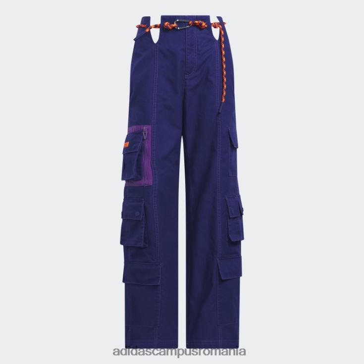 adidas campus romania pantaloni cargo din twill indigo femei indigo J266N223846