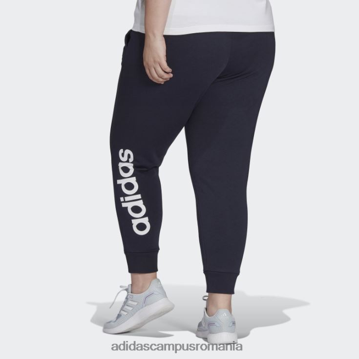 adidas campus romania pantaloni cu sigla French Terry (mărime plus) cerneală femei cerneală/alb J266N223234